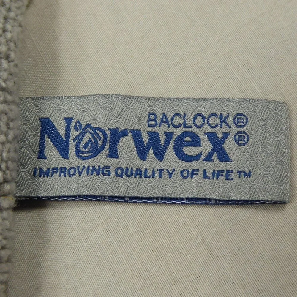 Norwex BacLock Microfiber Back Body Scrubber with Handles Graphite Gray 309091